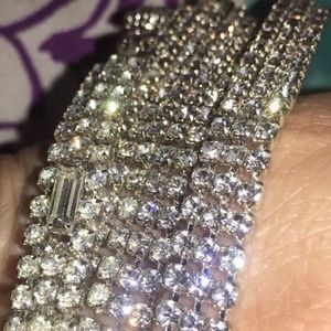 ~4 Rhinestone Bracelets, 1 Marcasite Stainless